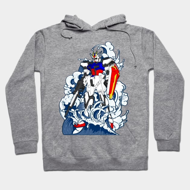 GAT-X105 Strike Gundam Hoodie by gblackid